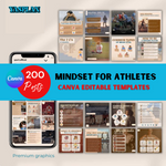 200 Mindset For Sports Athletes - Canva Editable Templates